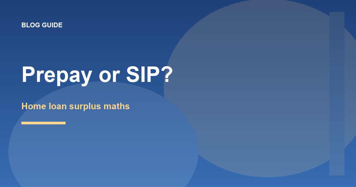Should I keep my SIP going while paying a home loan EMI?